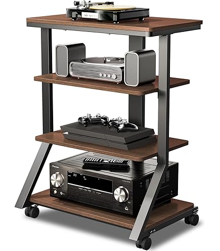 VCM Hifi Möbel | Rack Schrank Phono Regal | Alusäulen | ESG-Glasböden | Maße: H. 70 x B. 59 x T. 48 cm | Phono Mediaregal - Bilus Schwarzglas VCM Hifi Möbel | Rack Schrank Phono Regal | Alusäulen | ESG-Glasböden | Maße: H. 70 x B. 59 x T. 48 cm | Phono Mediaregal - Bilus Schwarzglas