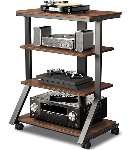 Norstone Esse Hi-Fi Mobile In Bianco E Rovere – Scaffale Porta Dispositivi Audio Con Design Elegante