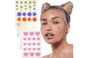Irikdescia® 110 Stück Pimple Patch, Hydrokolloid, Sterne, Wolken Bilden Sich, Unsichtbar, Abdeckung Pimple, für Haut Schützen (Transparent, Bunt, Mehrfarbig)