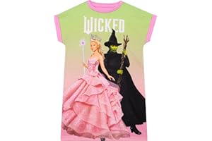 WICKED Koszula Nocna Dla Dziewczynek | Glinda I Elfaba Nocne Koszule Dla Dzieci | Koszula Nocna Glinda