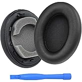 Ersatz Ohrpolster für Sony WH-1000XM3 Noise Cancelling Kopfhörer von MMOBIEL - Protein PU Kopfhörer Ohrpolster – Ersatzpolste