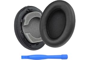 Ersatz Ohrpolster für Sony WH-1000XM3 Noise Cancelling Kopfhörer von MMOBIEL - Protein PU Kopfhörer Ohrpolster – Ersatzpolster - Schwarz