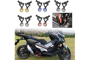 TAZGANTAX Folding Rearset Foot Pegs fit for Ho-nda X-ADV 750 2017 2018 2019 2020 Motorbike Footrest Pegs Rear Sets Footpeg Feet Pegs Footrests Pedals XADV 750 X ADV750 Accessories (Red)