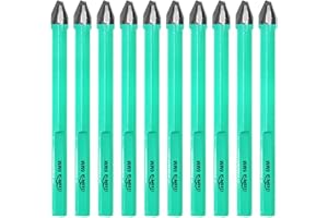 LEKOMESH Set Punte Trapano Carburo - 10 pezzi 6mm Punte Trapano Gres Porcellanato per Legno, Plastica, Muratura, Piastrelle di Ceramica, Marmo, Vetro, Gambo Triangolare