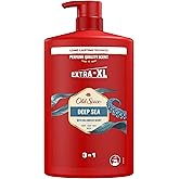 Old Spice Deep Sea Men’s Shower Gel & Shampoo 1000ml Multi-Use 3-in-1 Hair-Face-Body Wash. Long Lasting Fresh, Perfume Qualit