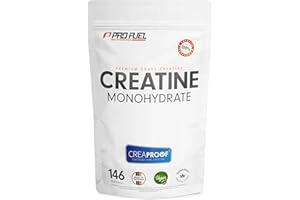 PROFUEL Creaproof® Creatine Monohydrate 500 g - Creatine Monohydrate with Highest Purity, Confirmed by Independent Laboratory Analyses - Creatine Free from Heavy Metals or Harmful Substances - Premium