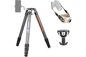 Treppiede in fibra di carbonio INNOREL ST424C Supporto per fotocamera professionale per impieghi gravosi con adattatore per ciotola da 75 mm tubo da 42,4 mm Carico massimo 42 kg Altezza massima 170 cm