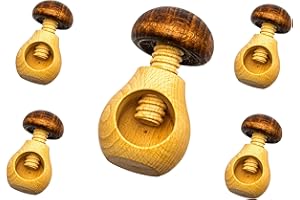 NEUSTANLO Hofmeister Holzwaren ' Cascanueces Seta, 5 unidades, con rosca, madera de haya