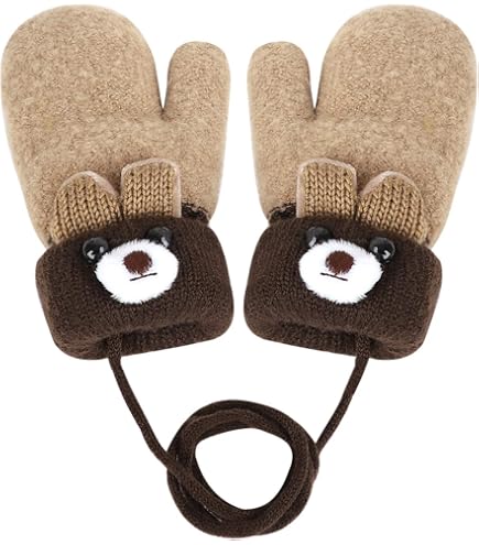 maximo GOTS Baby-Fausthandschuhe Wollfleece, ohne Daumen, Strickbünchen Made in Germany Wollfleece Fashion