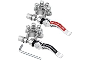 CAPRICIOUS 2 Pz Connettori Terminali per Batteria Morsetto a Sgancio Rapido, Morsetti Della Batteria, Auto Filo, del Cavo Positivi e Negativi per SAE/JIS tipo A