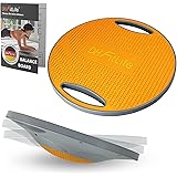 DH FitLife Balance Board, Balance Pad con manici, extra large Ø 42 cm, max. 200 kg, allenamento di equilibrio, per adulti e b