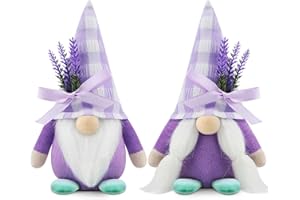 Gehydy Lavanda Gnomo Navidad Decoración Nomo Duende Christmas Decorations para Hogar Casa - Violeta