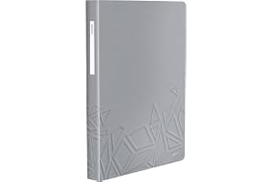 Leitz A4 displaybok, 80 fickor, 160 arkkapacitet, genomskinliga fickor, grå, Urban Chic Range, 46520088
