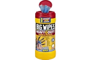 Big Wipes BWI-2420 4 x 4 lingettes de nettoyage Ultra Résistant – NOIR (Lot de 100)