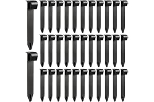 VooGenzek 35 Pezzi 16mm Picchetti di Supporto per Irrigazione a Goccia, Supporto per Gocciolamento, Supporto per Tubo Irrigazione Picchetti in Plastica, per Tubo 16mm, per Ortaggi, Piante o Aiuole