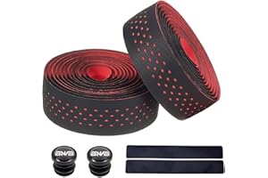PLATTBK Bike Handlebar Tape Breathable Non-Slip Road Bike Bar Tapes Shock-Absorbent Bicycle Handlebar Tape,Red