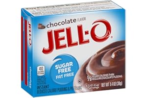 Jell-O Sugar-Free Instant Pudding and Pie Filling, Chocolate, 1.4-Ounce Boxes (Pack of 6) by JELL-O