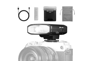 K&F CONCEPT Camera Flash Light, Camera Speedlite GN12/5600K, Built-in 2000mAh Battery for Canon/Fujifilm/Sony/Nikon/Olympus and other DSLR Digital Cameras, Speedlight with Single Contact Hot Shoe