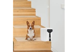 iMeshbean Treppenstufen Matten Antirutschstreifen für Treppen, 16 Stück 15 x 60 cm Antirutschmatte Treppe Transparent Stufenmatten, Selbstklebend Treppenschutz für Holz, Fliesen, Stein(15x 60 cm)