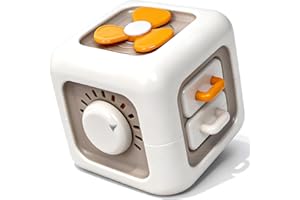 YIQOGAME Montessori Spielzeug ab 1 Jahr Motorikwürfel Lernspielzeug 6-seitiger Aktivitätswürfel – fördert spielerisch Feinmotorik und sensorische Entwicklung, Reisespielzeug für Babys