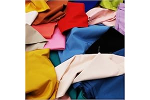 VMG-STORE Stoffreste Paket Kiloware zum Nähen Baumwolle UNI Farben 100% Baumwolle Baumwollstoff Kinder (1,0kg Baumwolstoff UNI)