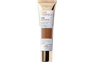 ‎L'OREAL PARIS L'Oréal Paris Getöntes Feuchtigkeitsserum Age Perfect BB Cover 07 Deep Almond, 1 Stück