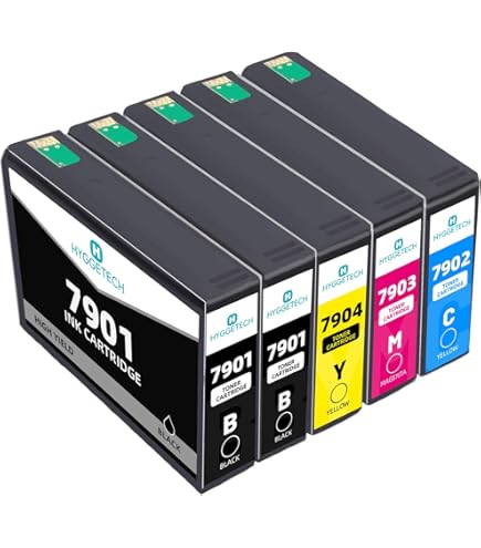 Yongairuink - Lot 10 Cartouches T79XL Compatibles Epson WF-4600/5100/5600 - 4 Noir, 2 Cyan, 2 Magenta, 2 Jaune