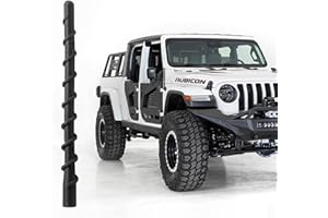 VOFONO Antenna corta per Jeep Wrangler Gladiator 2007-2025 JK JL JT JKU JLU Sahara Rubicon Sport 4xe Willys Mojave, 7 pollici Jeep Ricambio Antenna Wrangler Gladiator Accessori