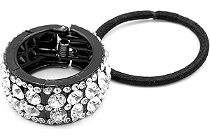 Colours & Beauty épingle Cheveux Femme Strass et Pailettes | Accessoires Cheveux | Bijoux Cheveux | Coiffures | Chouchou Cheveux | Manchette à Cheveux | Chouchou Pony Tail | Manchette Queue de Cheval