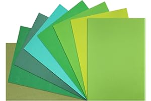 Netuno 8 Blatt Moosgummi-Platten 2 mm Grün-Töne DIN A4 grüne Schaumstoff Platten Bastelschaum Moos-Gummi Set Basteln Craft Foam