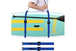 ‎PPXIA PPXIA Surfboard Tragegurt Paddelboard Carry Strap, Schultergurt für Surfbretter, Paddleboards, Longboards, Kajak, und Kanu, SUP Board Zubehör Tragegurt mit Paddelhalter