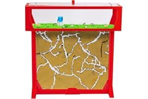 AntHouse - Natural sand ant farm - T 3D Set BIG 25x20x1-5 cm Red