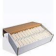 FRUTEG Candi sugar sticks white | 100 candy chopsticks in carton | Delicious tea sugar on the stalk - not only for East Friesen tea | White Candi Sugar Tea Sticks | White Kandis Sticks 100 pieces