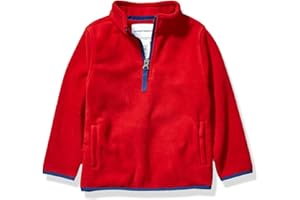 Amazon Essentials Chaqueta con Cremallera de un Cuarto de Forro Polar Niño