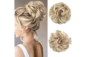 SARLA Messy Bun Hair Piece for Womens Synthetic Scrunchies Buns Extension Hairpieces Updo Pony Tail Dirty Blonde