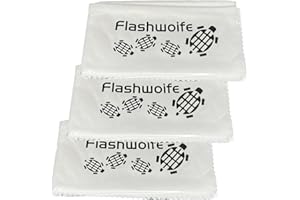 ‎FLASHWOIFE Flashwoife, extra feines Micro-Faser (Nano-Faser) Reinigungstuch, RT40W - 3X, Microfaser Putztuch 40x40 cm, weiß