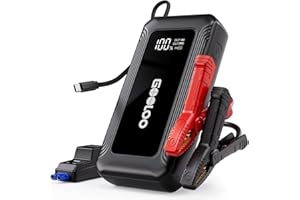 ‎GOOLOO GOOLOO G7 Starthilfe Powerbank für pkw, 3000A Tragbare Starter Powerbank mit 45W USB-C Schnellladung & LED-Taschenlampe, Booster Auto Starthilfe für 12V (Bis zu 8.5L Benzin/6L Diesel)