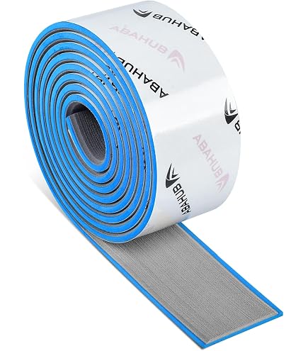 Abahub Moquette Marine EVA Imitation Teck - 6 Mm, Antidérapant, Adhésif, Tailles 121x42cm Et 243x60/73/91/115cm