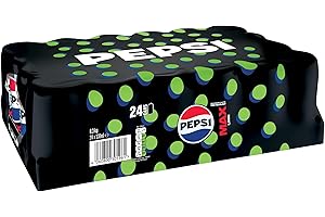 Pepsi Max Lime Lot de 24 boîtes de cola sans sucre 330 ml