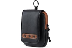 LZFAN Étui de télémètre de golf en cuir de qualité supérieure pour télémètre Bushnell Callaway étanche universel sac de transport pour la plupart des marques télémètres fermeture magnétique