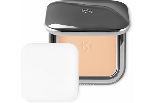 KIKO Milano Matte Fusion Pressed Powder 01, Poudre Compacte Au Fini Mat Naturel