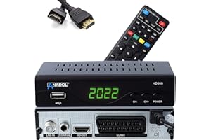 [Test : bien*] Récepteur satellite numérique Anadol HD 666 avec fonction d'enregistrement PVR et compatible AAC-LC, pour TV satellite, péritel, USB, pour antenne parabolique, HDMI, DVB-S2, ASTRA