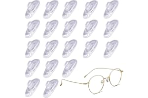 TAIYYI 10 Paar brillen nasenpads,Nasenpads zum Einstecken Rutschfeste Brille Nasenpads Weiche Silikon Transparent für Brillen Sonnenbrillen Rutsch Stopper Gläser Nasenpad Brille Zubehör