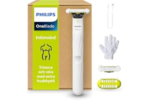 OneBlade Intimate, intimvård, trimma och raka med extra hudskydd, för ett välvårdat resultat utan att raka helt slätt, modell QP1924/28