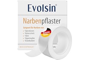 ‎EVOLSIN Evolsin® Silikon Narbenpflaster transparent – Ideal für Kaiserschnitt & OP-Narben (200cm)