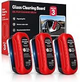 Pack of 3 Automotive Oil Film Cleaning Brush, Glass Cleaning Board, Car Glass Oil Film Removal Cleaner, Powerful Windshield C