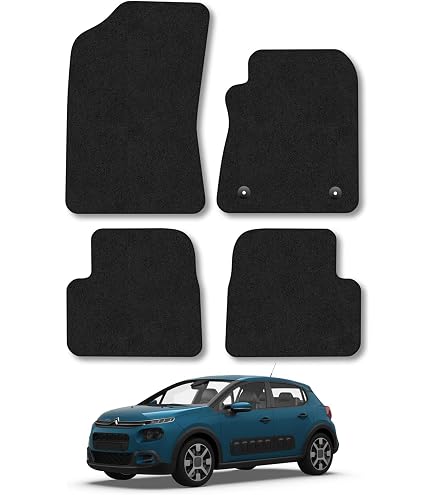 Custom Fit Black Carpet Floor Mats For Citroen C3 Aircross (2018-2023) - Heavy Duty 650g, Anti-Slip Front Mats (Driver Side)