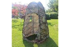 juman634 Pop-up Tente Camouflage Camping Douche Bain Toilette Confidentialité Vestiaire Stockage Unique Mobile Pliable Loyer en Plein Air Chasse