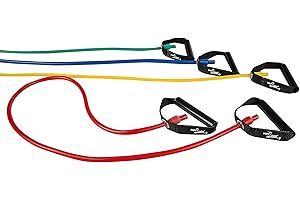 Dittmann Body-Tube mit Hartplastikgriffen (grün, mittel) - Trainingsband für Krafttraining und Physiotherapie