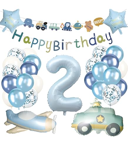 DazzJoy Verjaardagsdecoratie 1 jaar meisje met madeliefjes folieballon, ballon decoratie 1e verjaardag meisje jongen Happy Birthday ballon 1e verjaardag